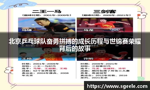 北京乒乓球队奋勇拼搏的成长历程与世锦赛荣耀背后的故事